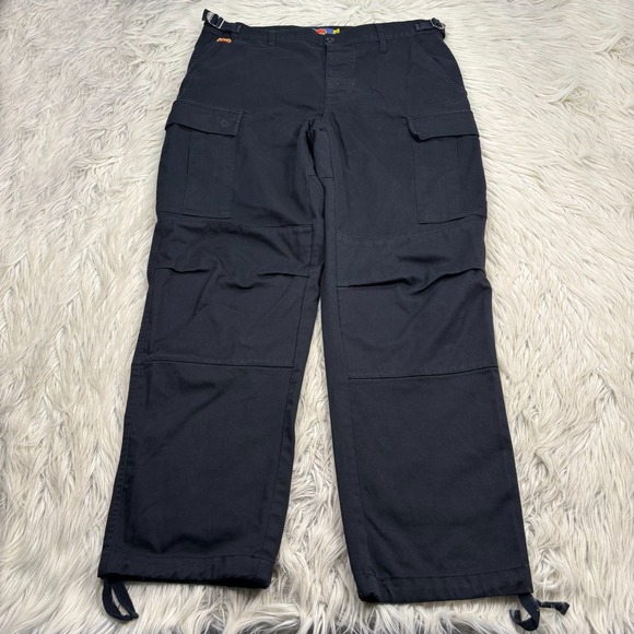 Empyre Other - Empyre Men's 32 Black Twill Utility Cargo Pants Adjustable Waist Baggy Street